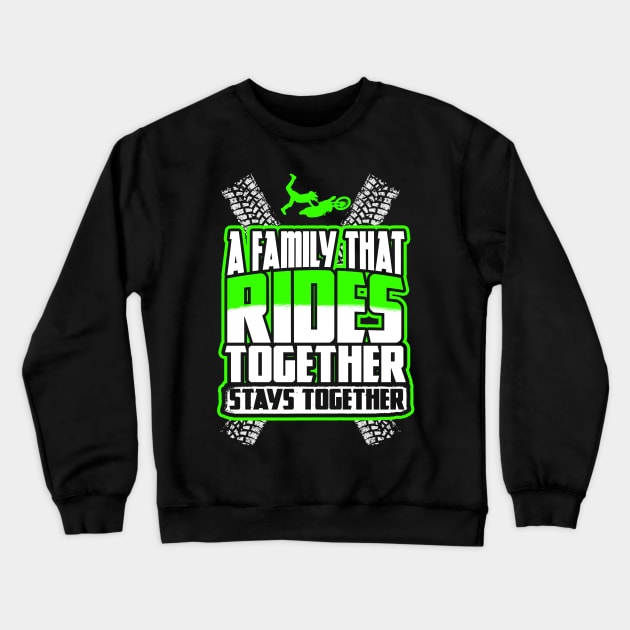 Rides Together Stays Together Crewneck Sweatshirt by egawab